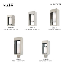 Livex Lighting 20984-91 - 1 Lt Brushed Nickel Outdoor Post Top Lantern