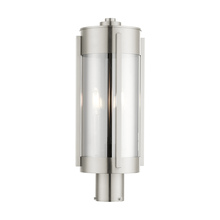 Livex Lighting 22386-91 - 2 Lt Brushed Nickel Outdoor Post Top Lantern