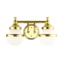 Livex Lighting 5712-02 - 2 Lt Polished Brass Bath Vanity