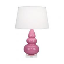Robert Abbey A288X - Schiaparelli Pink Small Triple Gourd Accent Lamp