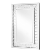 Elegant MR9101 - Sparkle 24 in. Contemporary Crystal Rectangle Mirror in Clear