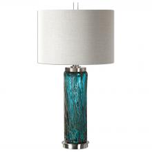Uttermost 27087-1 - Uttermost Almanzora Blue Glass Lamp