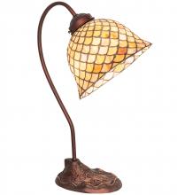 Meyda Tiffany 247821 - 8" Wide Tiffany Fishscale Desk Lamp